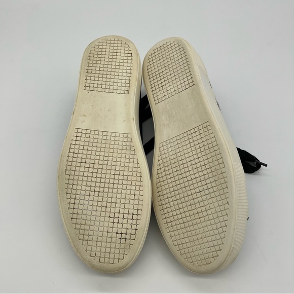 Steve Madden Greyla Black Platform Sneakers US 10M Frayed Canvas Shoes - Picture 9 of 9